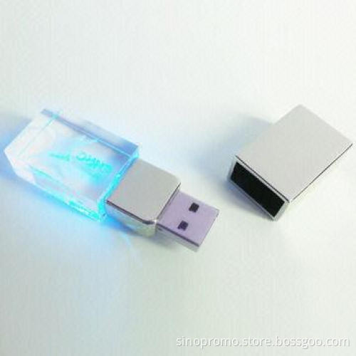 Cystral USB Drive with color flash lighting